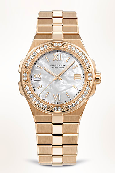 Rose gold Alpine Eagle watch for women